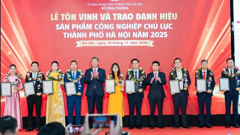 Hà Nội công nhận 35 sản phẩm công nghiệp chủ lực năm 2025 